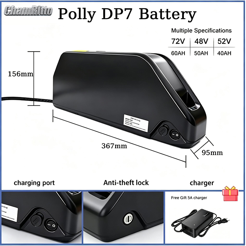 Hailong ebike battery 52v 36v  - огляд і ціна Electric Bicycle Battery 72V 30Ah