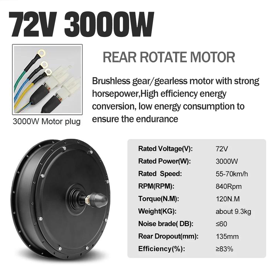 3000W MTX39 E bike Conversion  - огляд і ціна Ebike Conversion Kit 72V 3000W