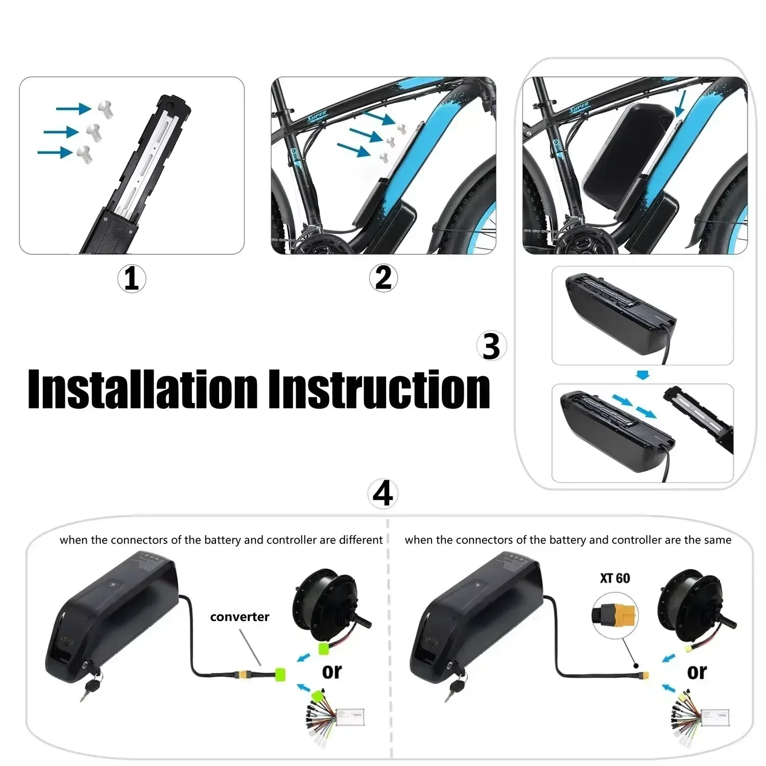 For Hailong EBike Battery 36V  - огляд і ціна Ebike Battery 48V 20Ah Hailong