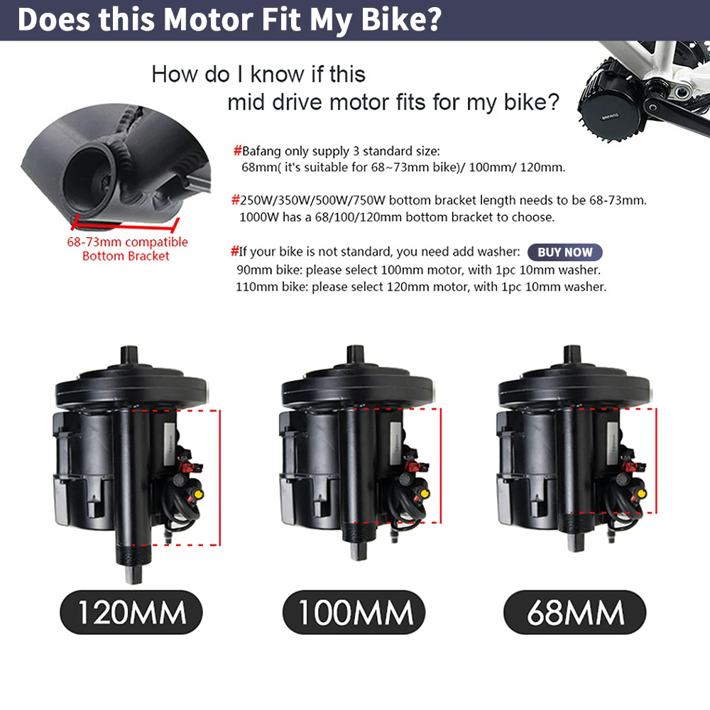 Bafang BBSHD 1000W 52V 48V 68m - огляд і ціна Bafang Bbshd 1000W Conversion Kit