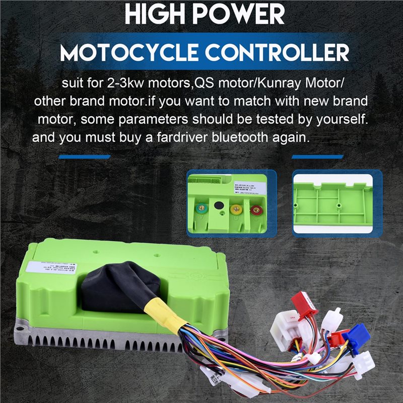 Fardriver 48V-72V 80A 3KW Sine - огляд і ціна Sine Wave Controller 48V 72V 80A